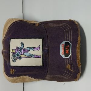 NWT Skeletor Stretch Distressed Trucker Cap M/L